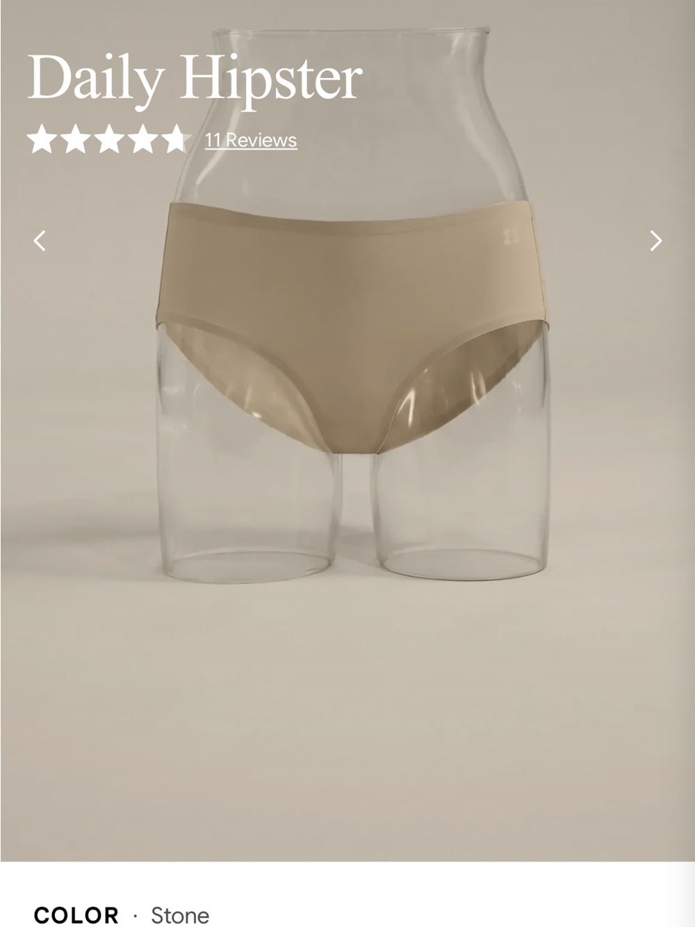 Daily Hipster Women's Hipster Panty in Stone